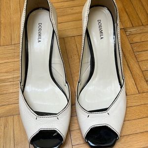Brazilian made leather open toes shoes, size 7 (USA)